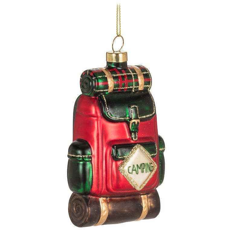 Camping Backpack Ornament