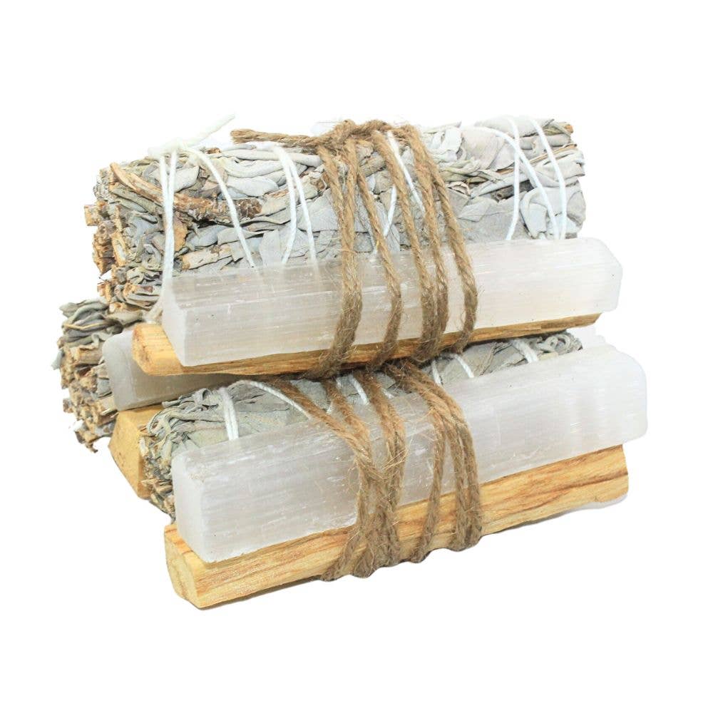 Paquete de salvia - Cristal de selenita