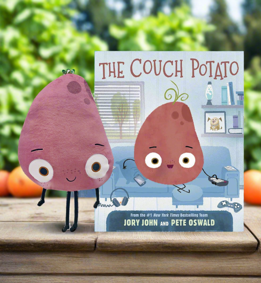 The Couch Potato Plush and hardcover book SOLD SEPARATELY
