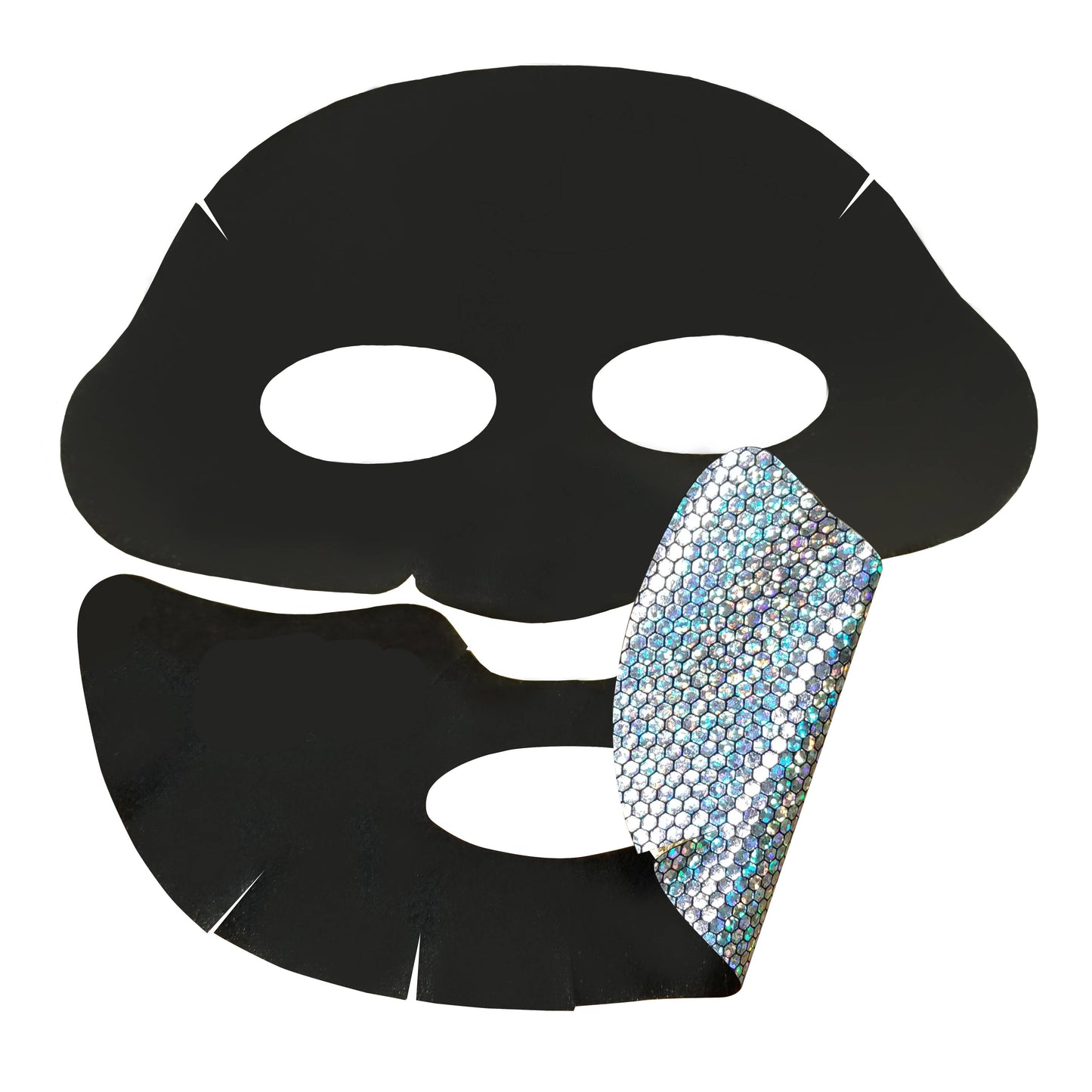 MASCARILLA FACIAL DE LÁMINA CON BRILLO CÓSMICO DE LUJO