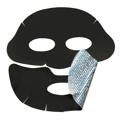 MASCARILLA FACIAL DE LÁMINA CON BRILLO CÓSMICO DE LUJO