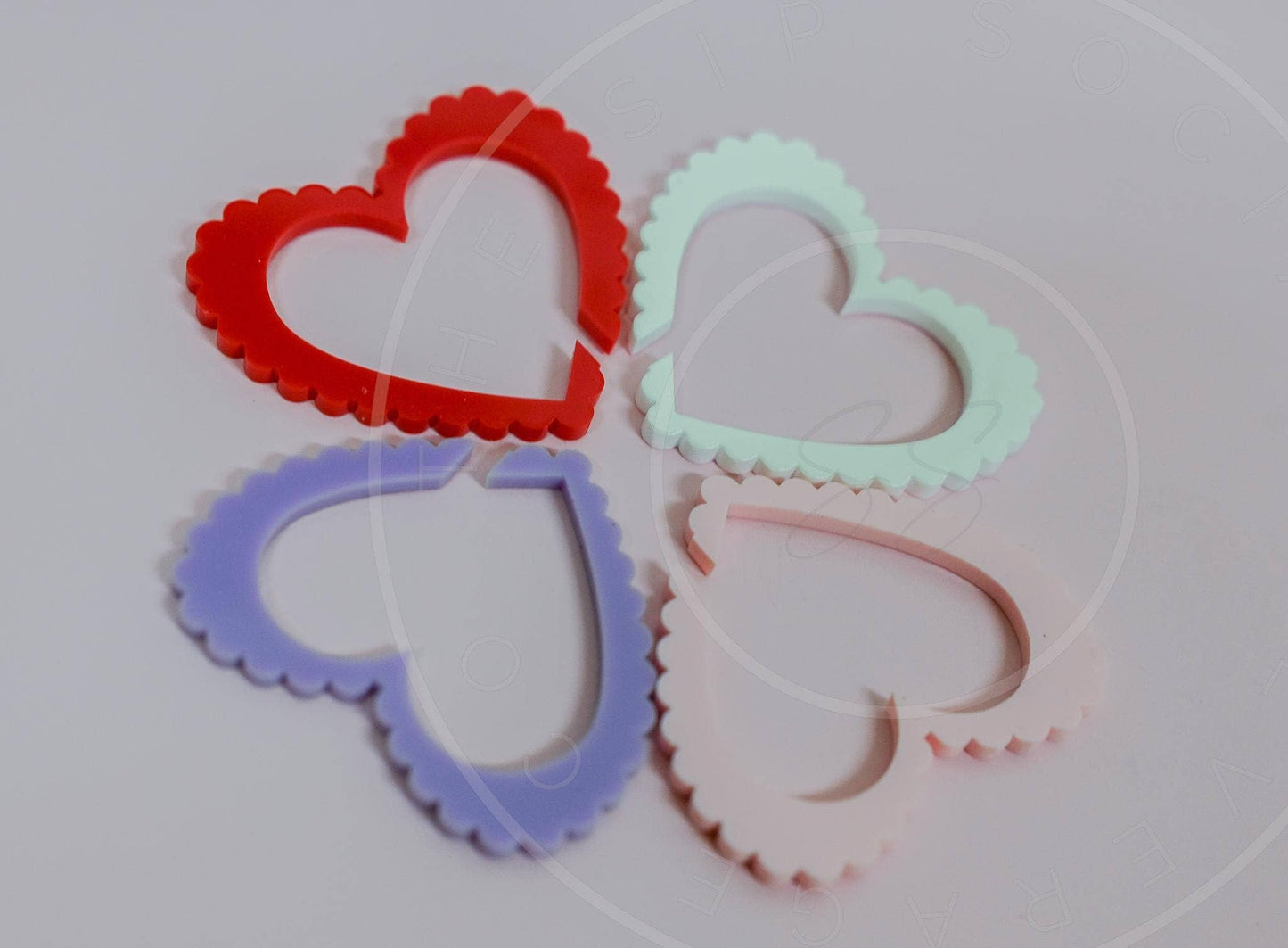 Retro Heart Drink Tags- Valentines drink tags