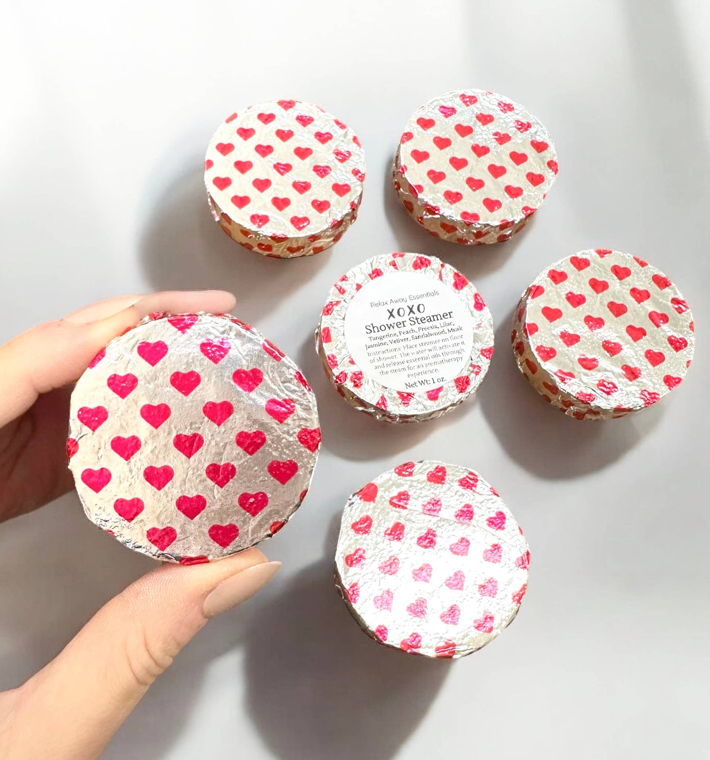 Relax Away Essentials - XOXO Shower Steamers 6 Pack - Made in USA