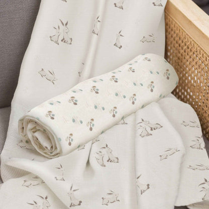 Crane Baby - Organic Cotton Poppy Single Swaddle