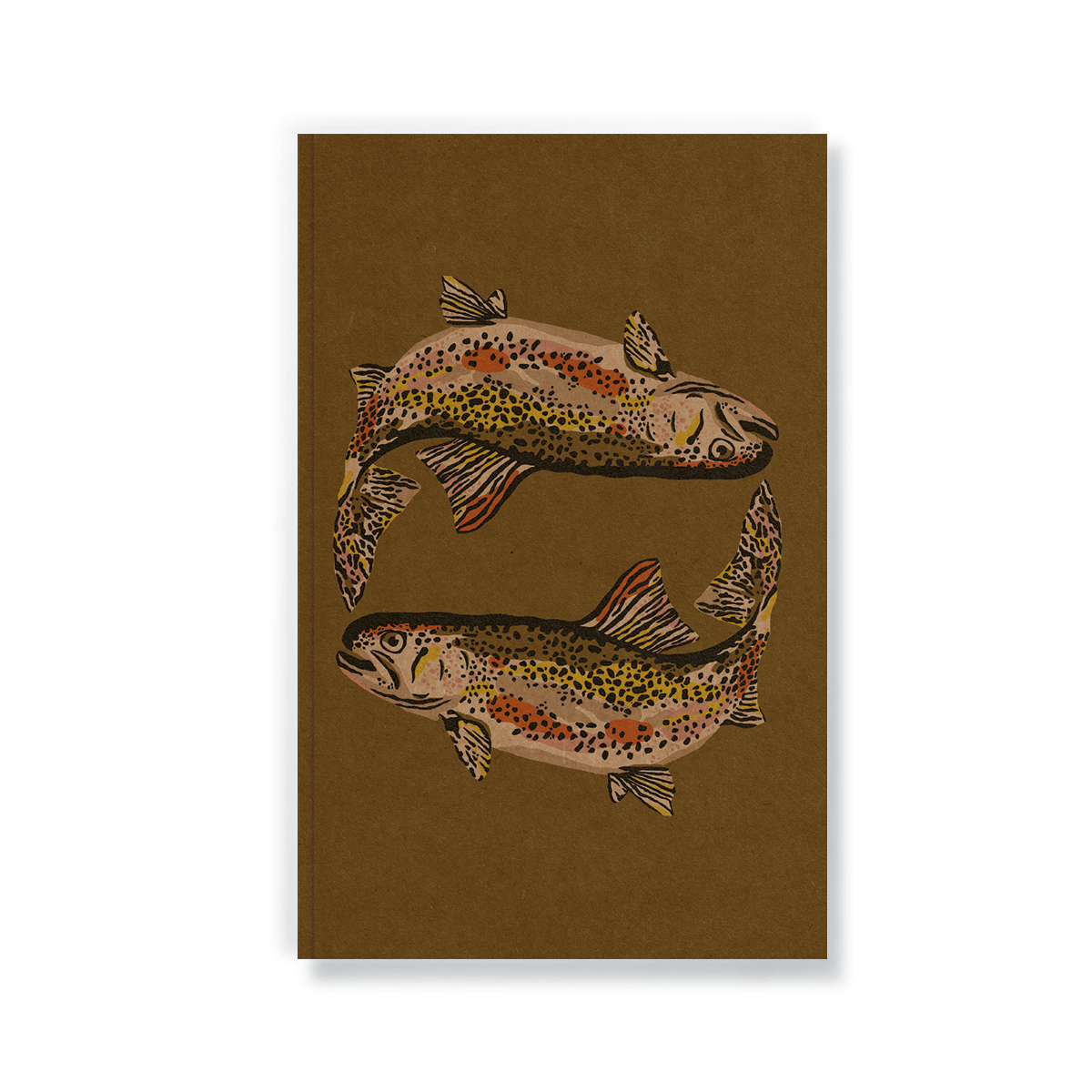 Cuaderno clásico Trout Kraft con tapa plana