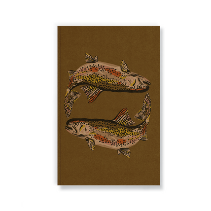 Cuaderno clásico Trout Kraft con tapa plana