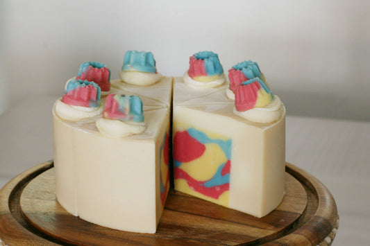 Cotton Candy Soap Cake