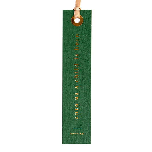 Unto Us A Child Is Born Scripture Bookmark