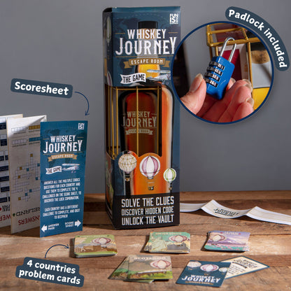 Whiskey Escape Room Puzzle Game - Men's Gifts for Christmas