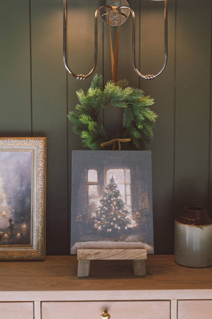 Glowing Christmas Tree Print Artist Board