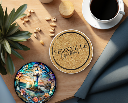 Lighthouse Ceramic Coaster SET OF 4