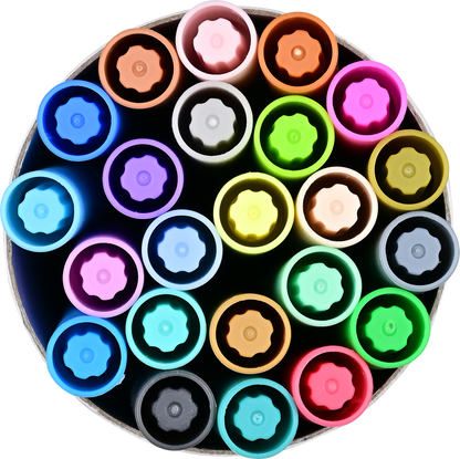 Marcadores de punta pastel (juego de 24)
