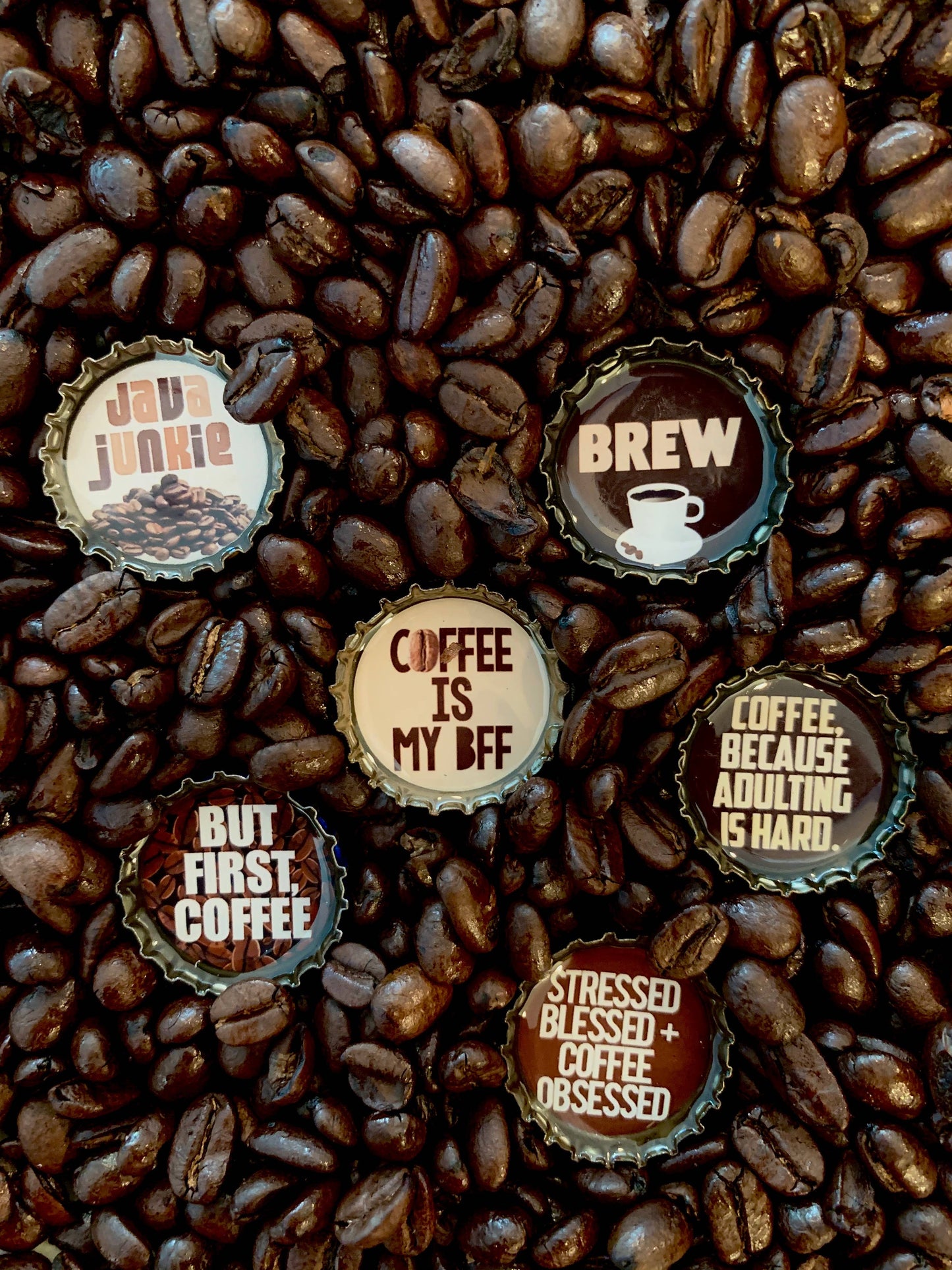 Coffee Magnets - handmade & eco-friendly