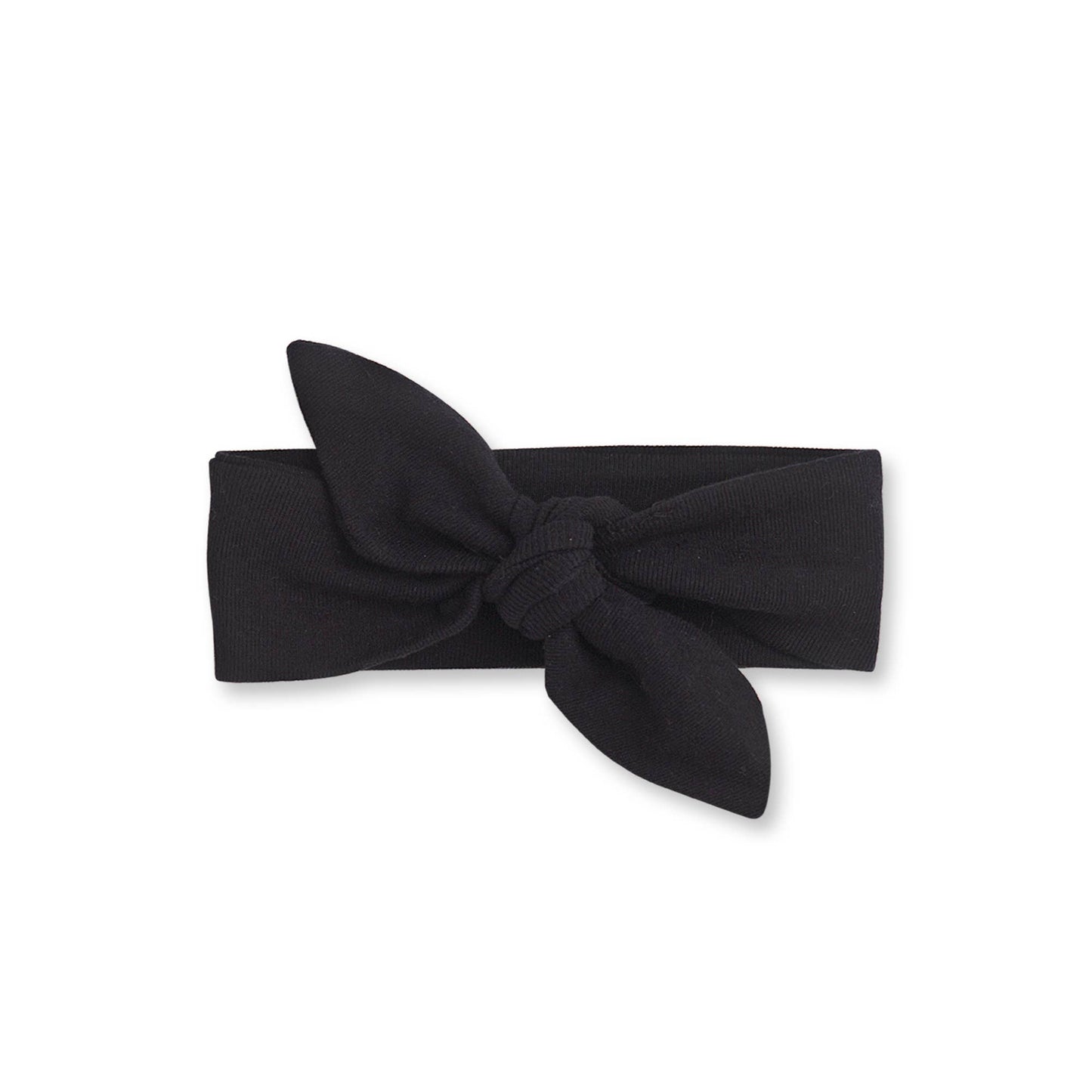 Baby Girl's Black, Gold & Striped Cotton Headbands: Black Stripe