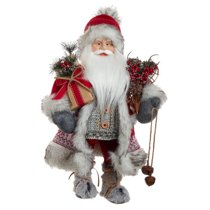 Kurt S. Adler, Inc. - 18"RED/WHITE SANTA W/GIFT BOX+BELLS
