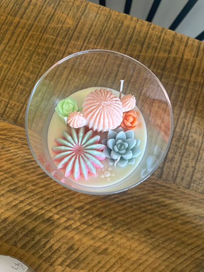The Succulent Scented 3 Wick Cactus Candle Jar
