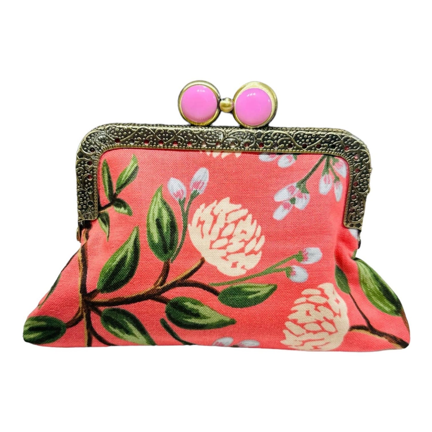 Kiki & Syds ON THE GO Credit Card Clutch - PEONY Sorbet 