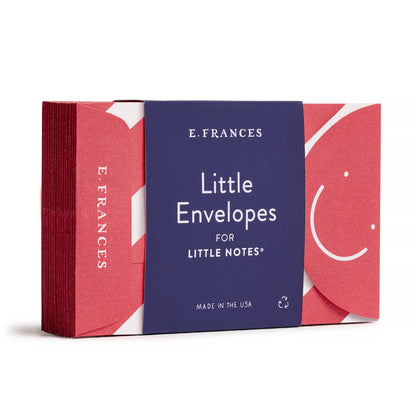 Candy Cane Stripe Little Note Envelopes - Set of 20