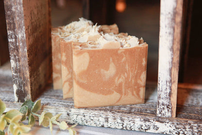 Oatmeal, Goats Milk & Honey Artisan Soap, Luxury Shea Butter