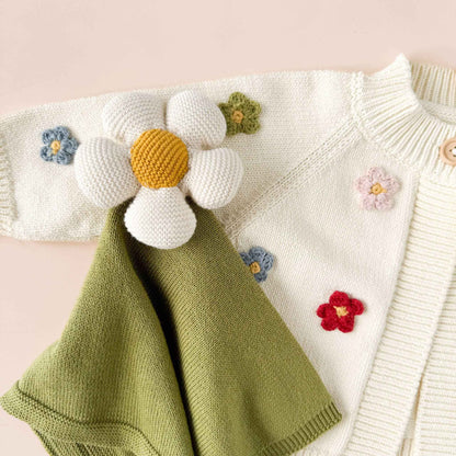 Cotton Flower Cardigan Color Baby Sweaters Clothing: 0-6m