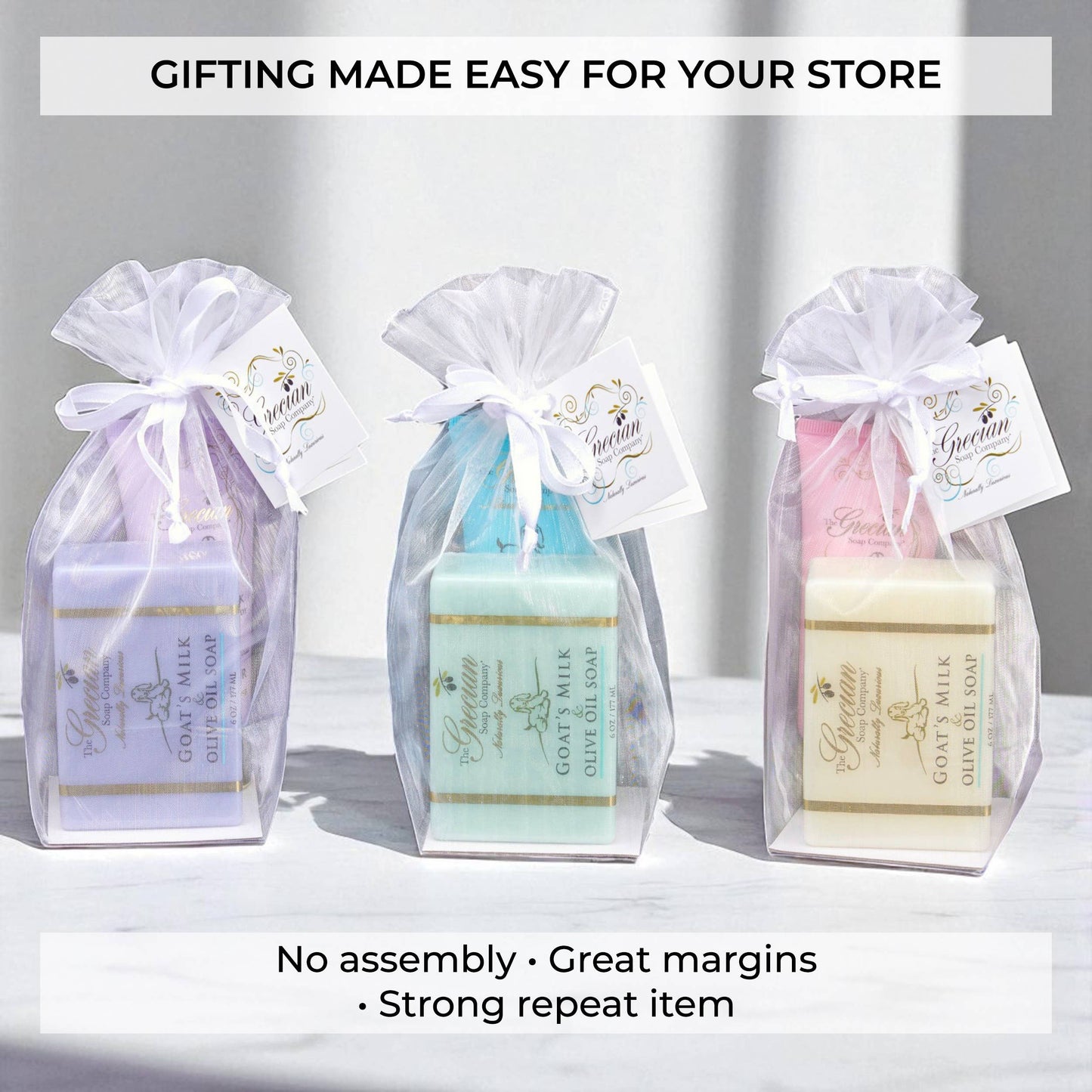 The Grecian Soap Company - Goat Milk Lotion Gift Set | Organic Soap & Lotion