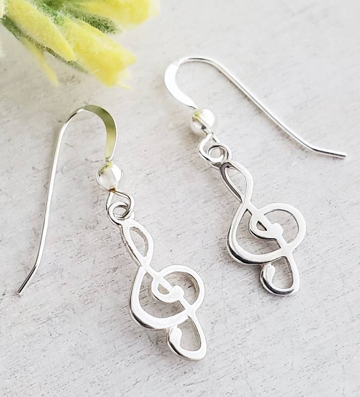 Sosie Designs - Pendientes con clave de sol