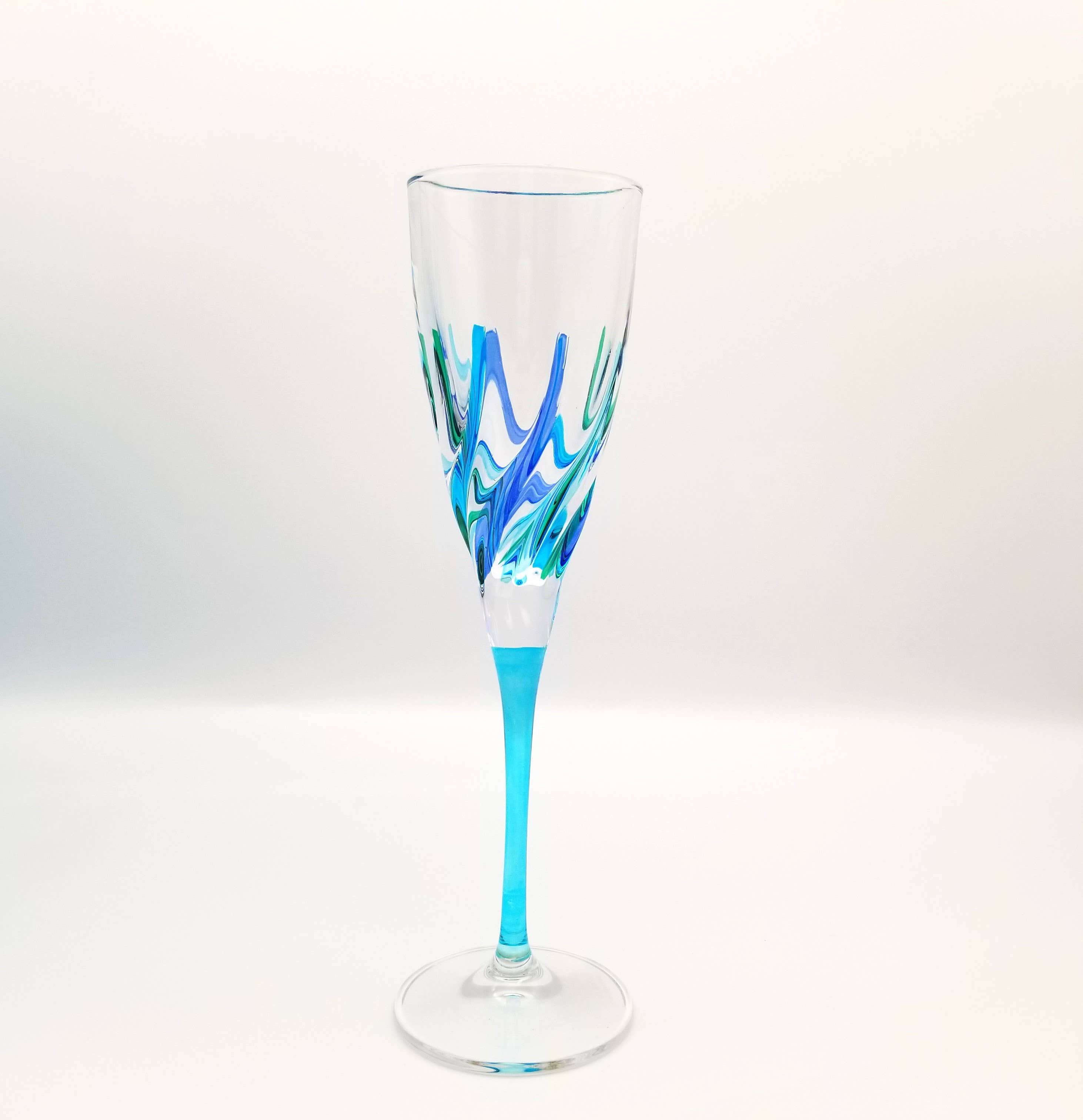 Alice Sturzinger Trix Crystal Champagne Flute - Thumbnail 3