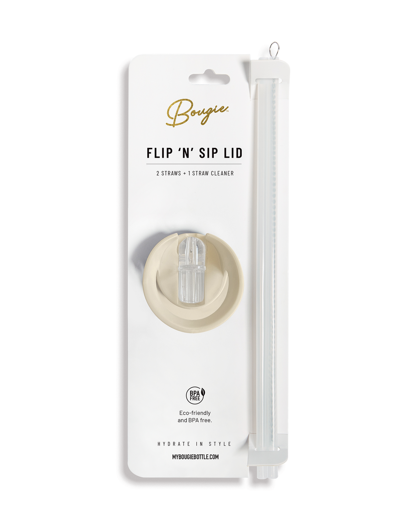 Replacement Flip ’N’ Sip Lid - Leak-Proof Handle with Straws