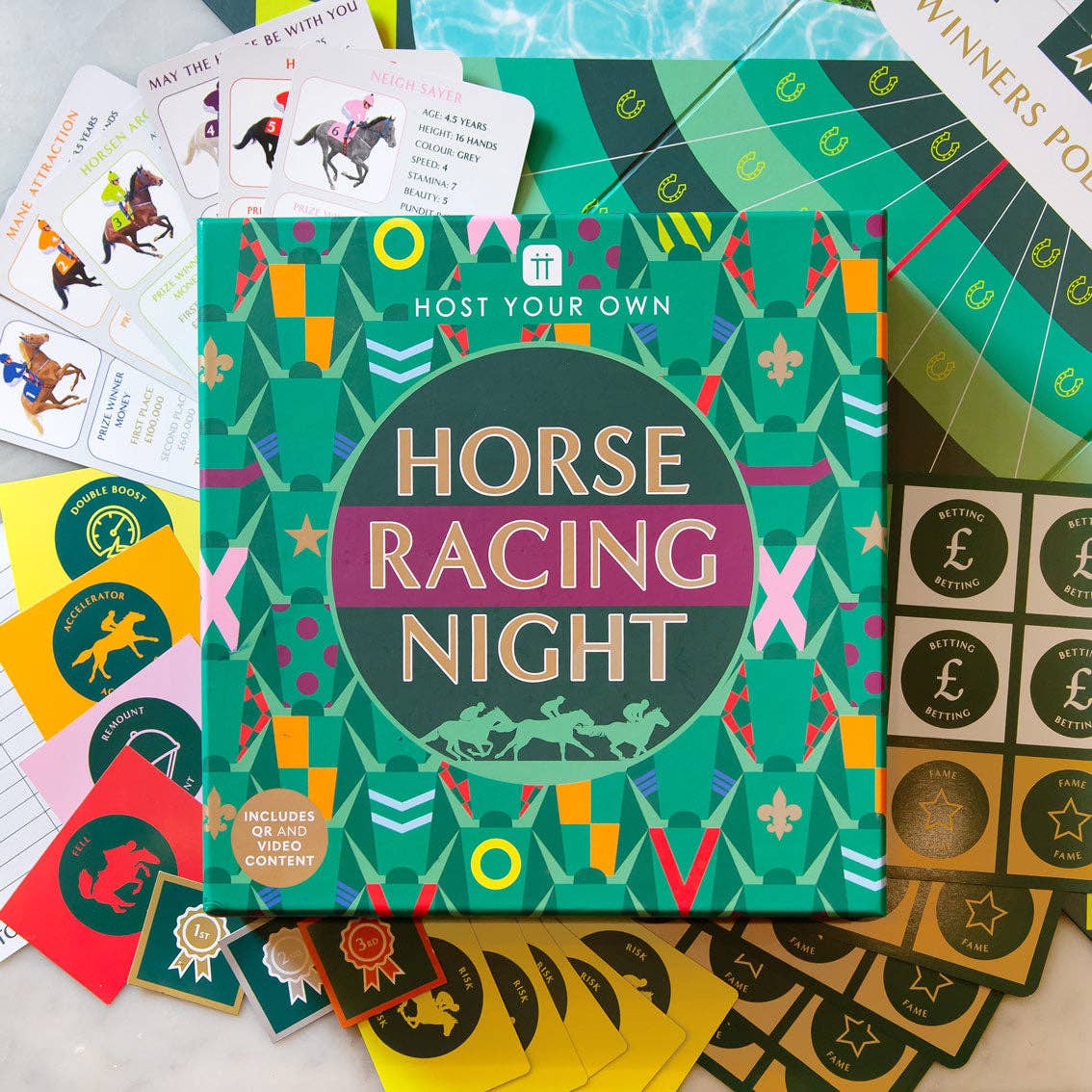 Horse Racing Night Board Game