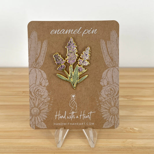 Lavender Enamel Pin