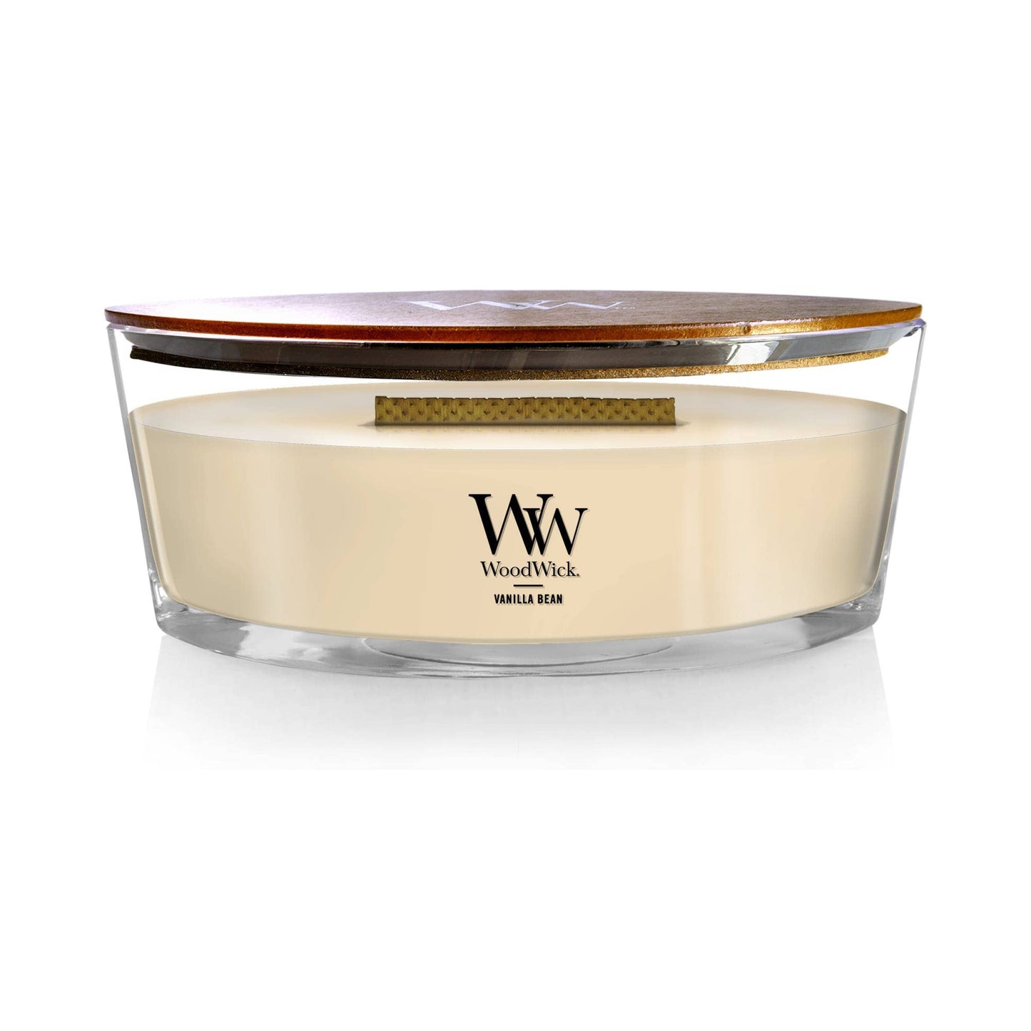 Vanilla Bean Scented Ellipse Candle, 16 oz