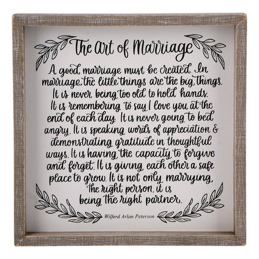 Art of Marriage Framed Board Small
