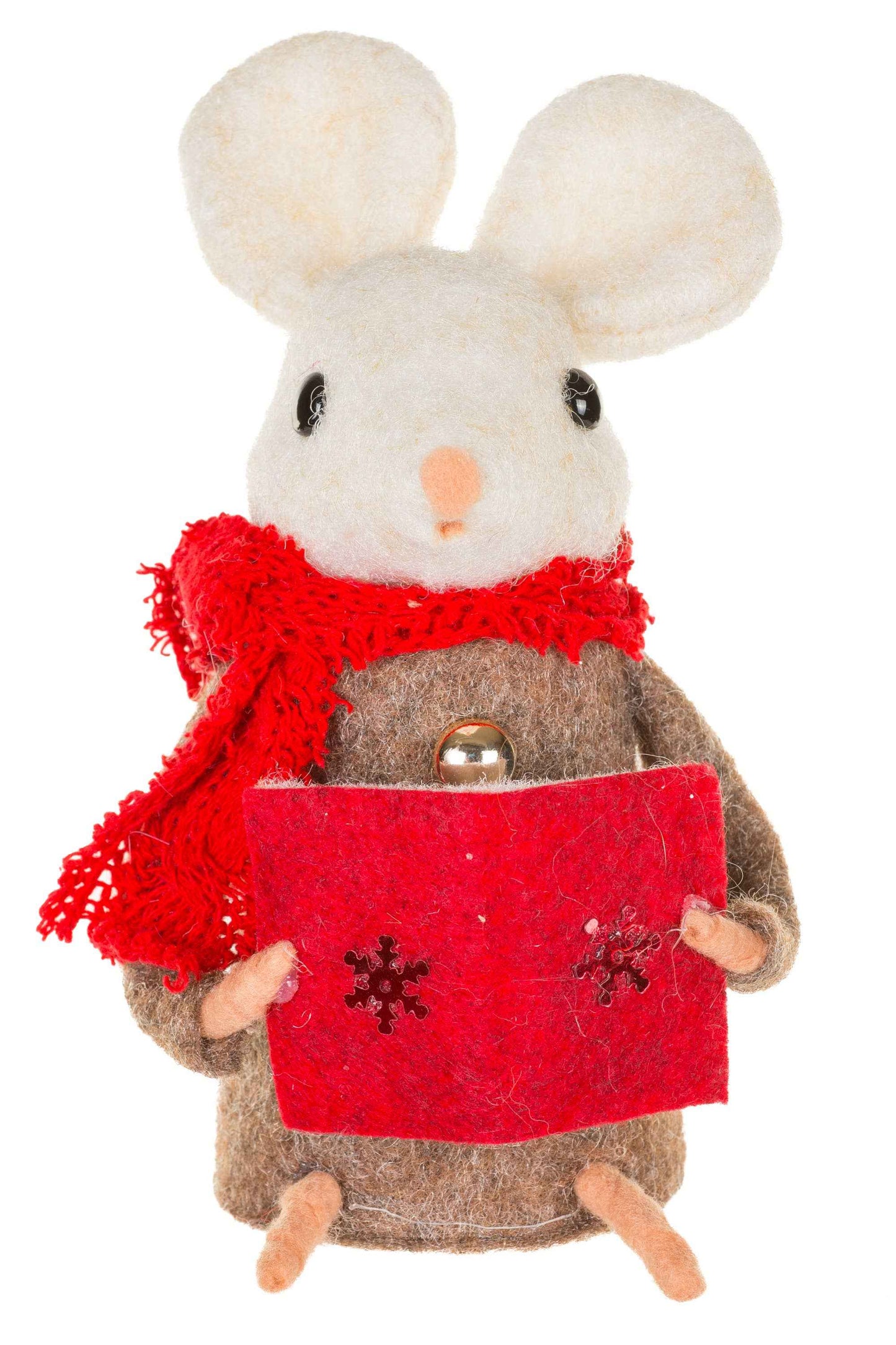 NEW-Brown Mouse Caroler