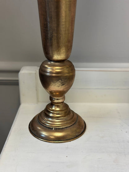 Vagabond Vintage - Tall Gold Trumpet Vase