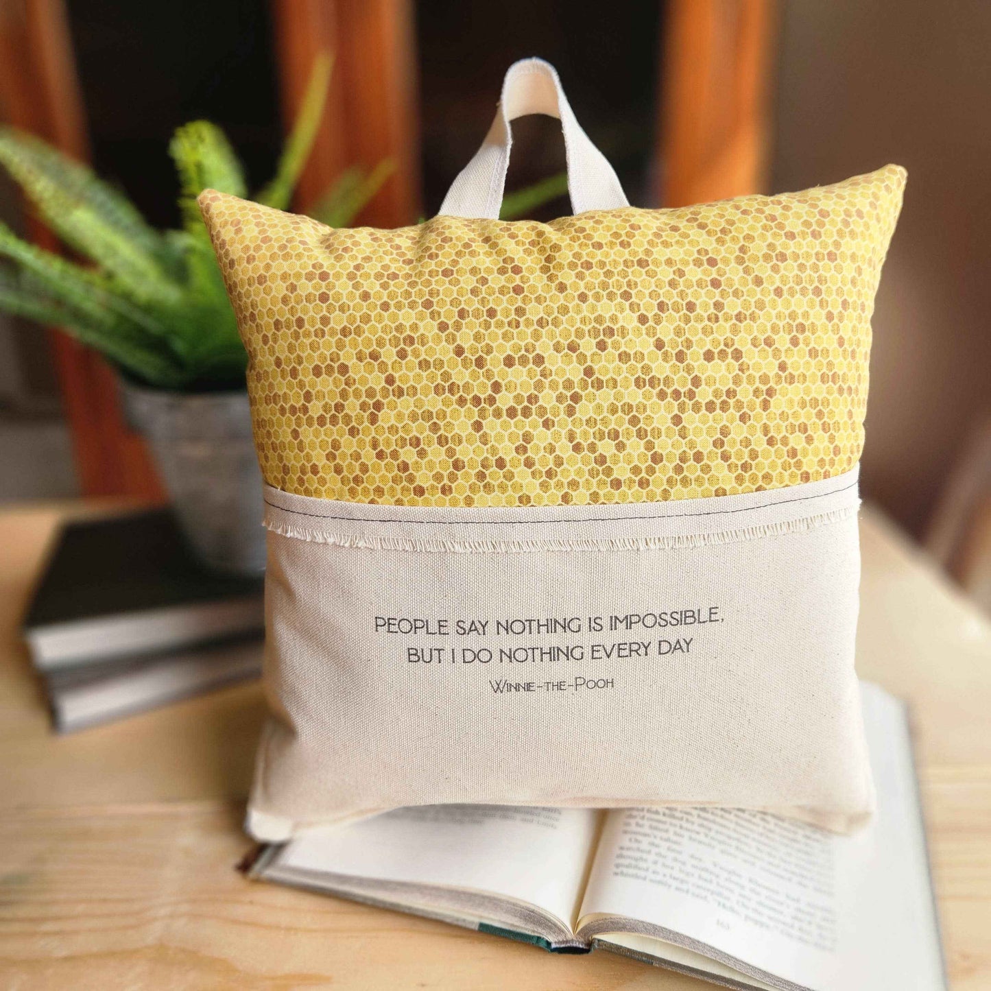 Nothing is Impossible... Pooh , Reading Pillow, honeycomb