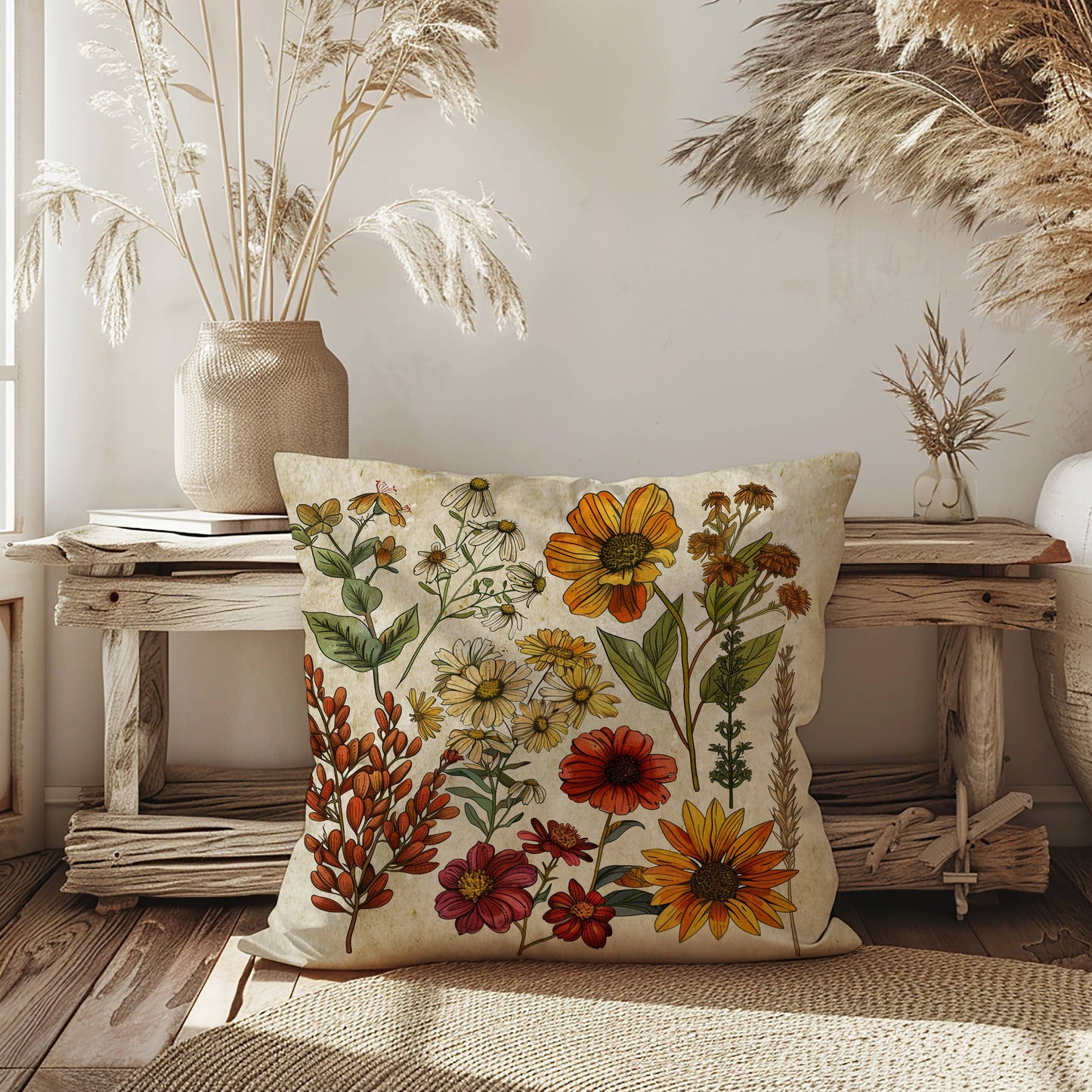 Fall Wildflowers Pillow Covers