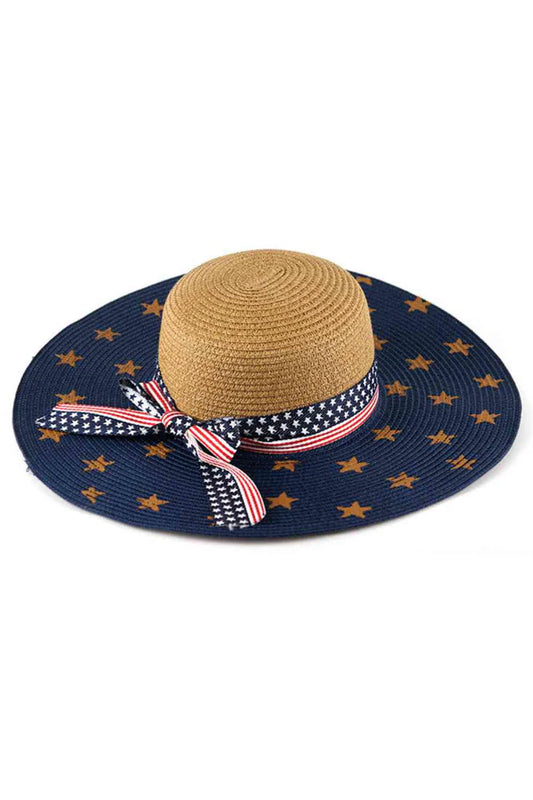 American Flag Summer Floppy Hat