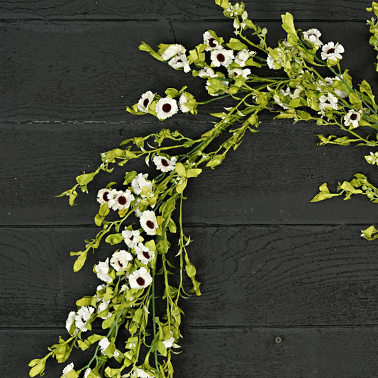 Cream Mountain Daisy Blossoms-5ft Garland-Spring Flo