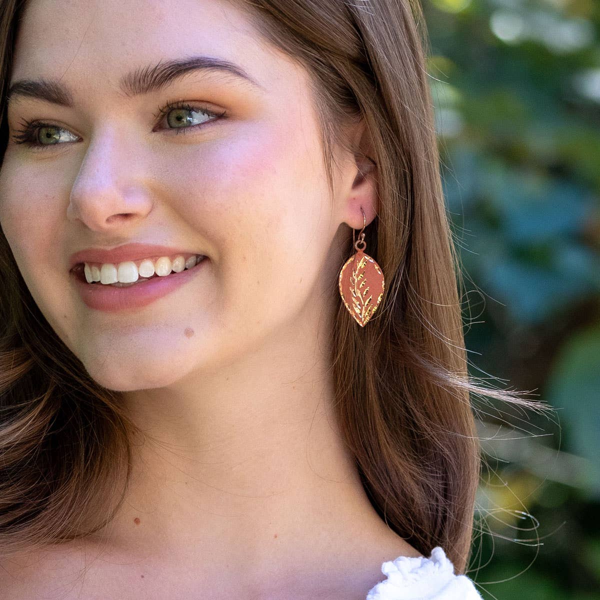 Anju Jewelry - Patina Ginger Blossom Earrings
