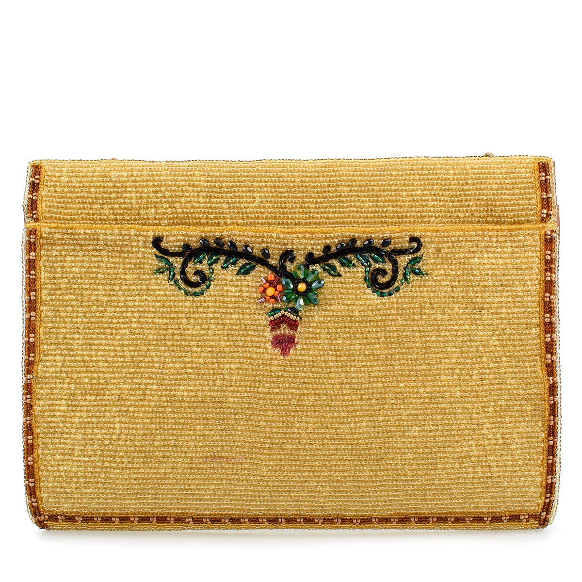Mary Frances Accessories - Desert Sunrise Beaded Cactus and Floral Crossbody Handbag