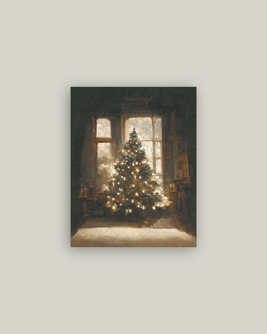 Glowing Christmas Tree Print Artist Board