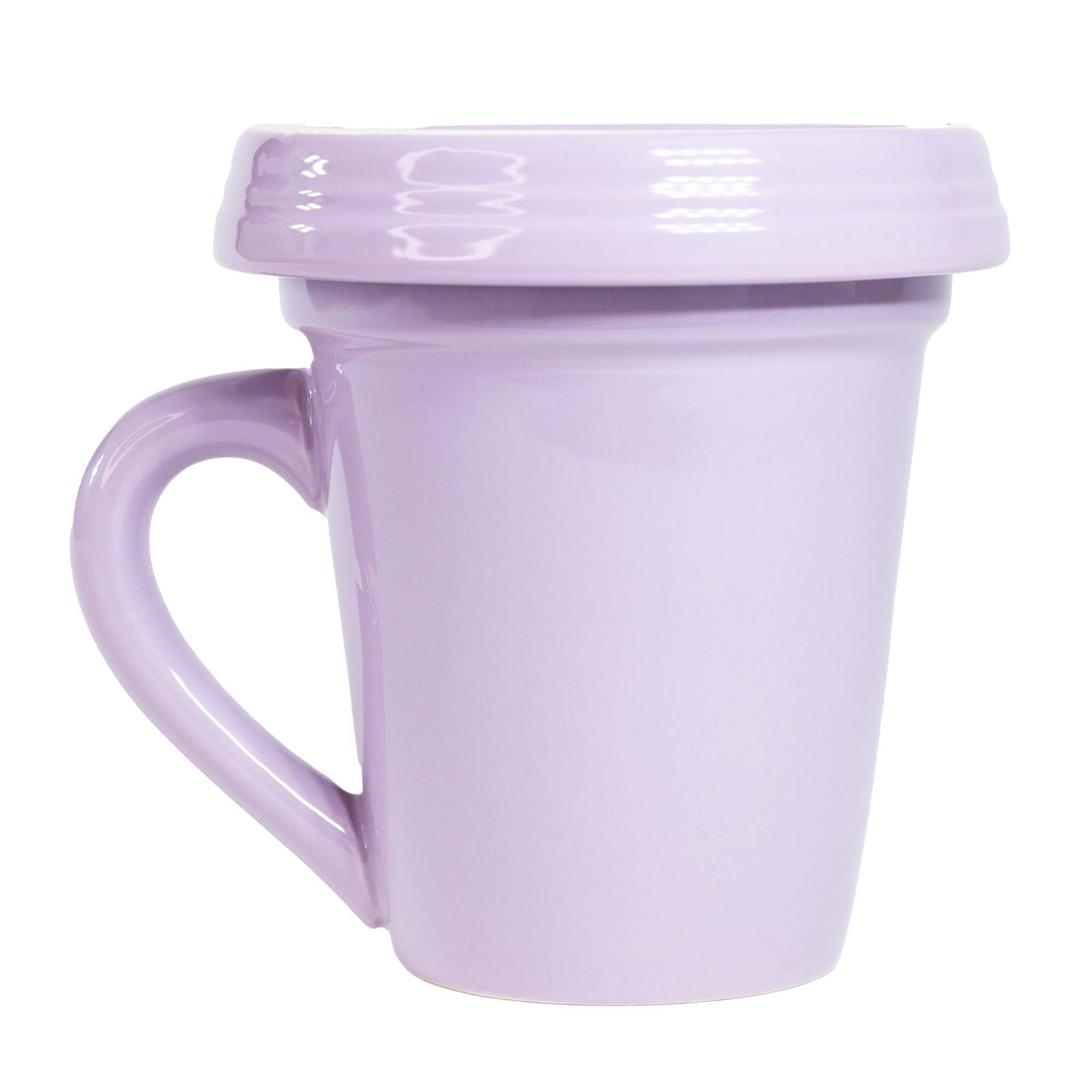 Divinity Boutique - Lilac Flower Pot Mug w/Scripture - Be Awesome