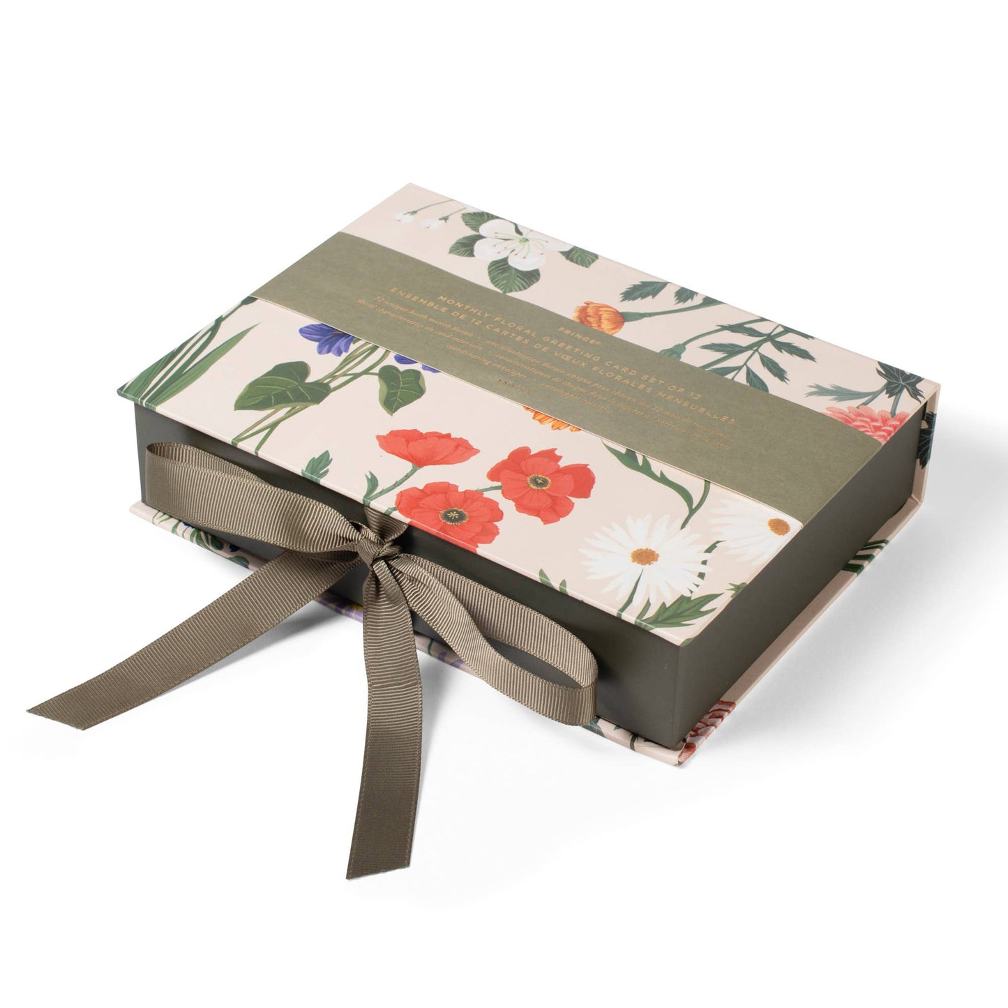 MNTHLY FLORALS BXD CRD SET OF 12