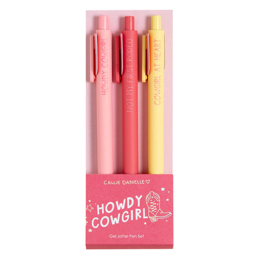 Howdy Cowgirl Western Pen Set