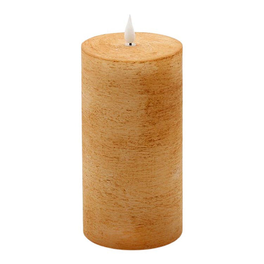 Medium Thick Cinnamon LED Pillar