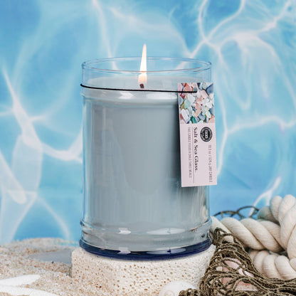 Salt & Sea Glass 18oz Large Jar Candle