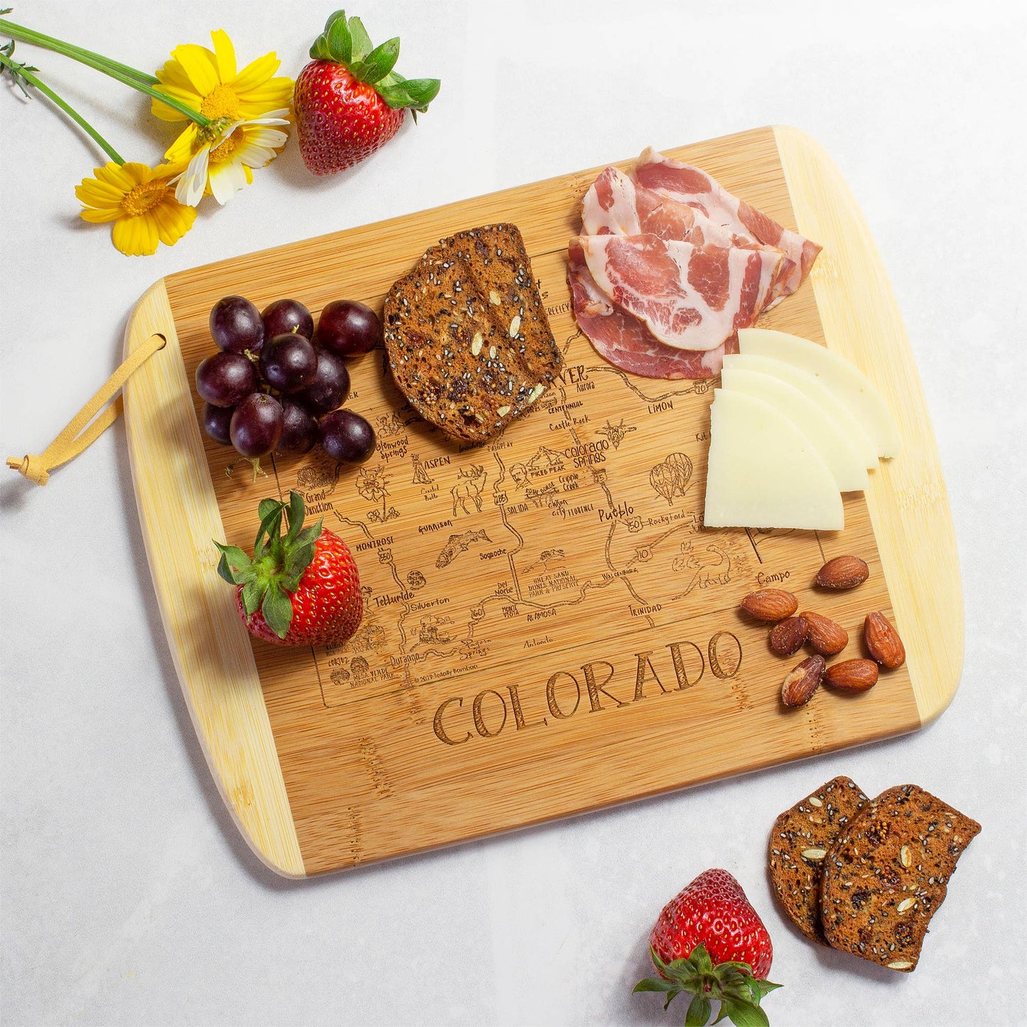 A Slice of Life Colorado Cutting & Charcuterie Board