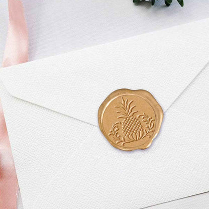 Pineapple Adhesive Wax Seal Stickers 1 1/4" - 25 Pk-*NEW*