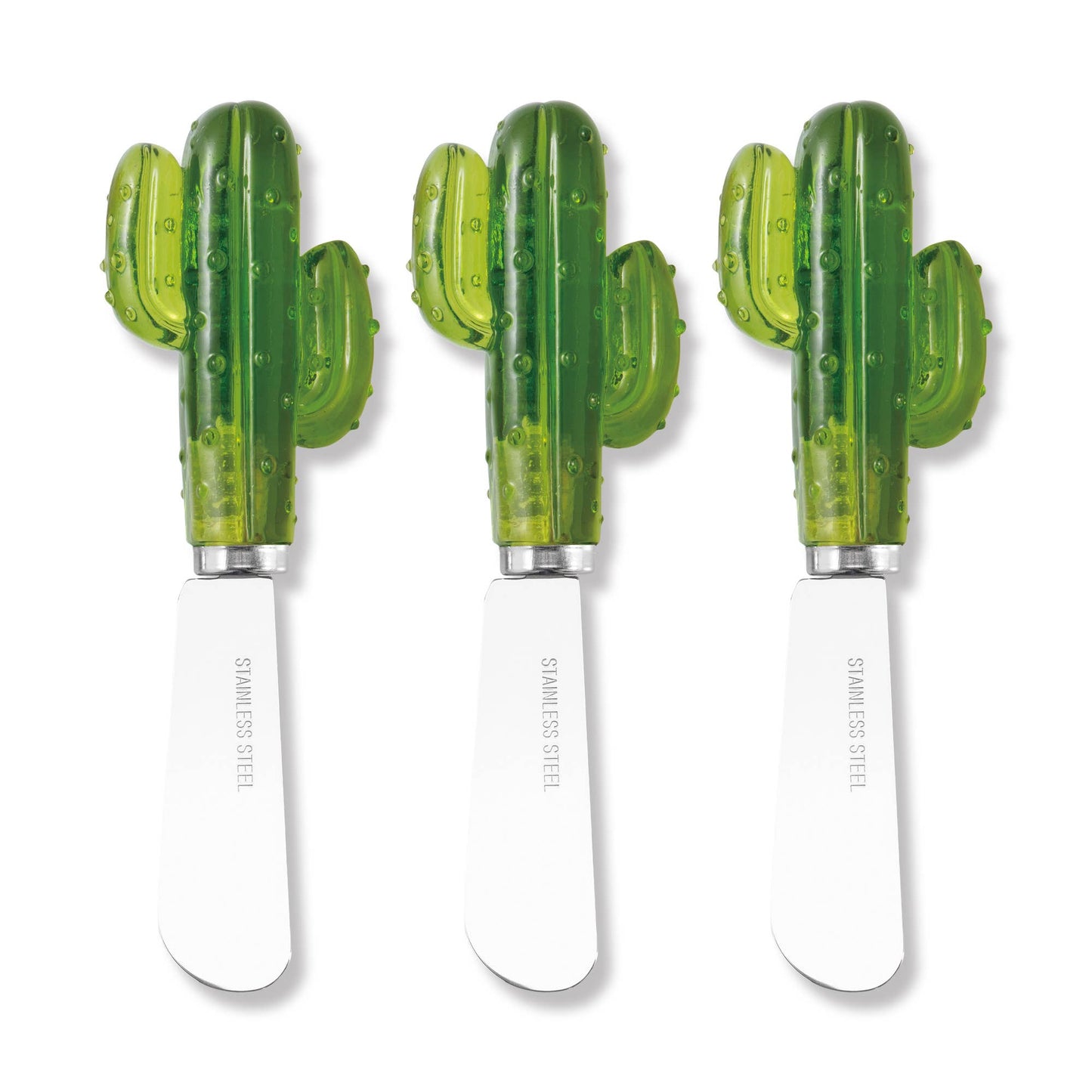 Supreme Housewares - 3-Piece Cactus Cheese Spreader