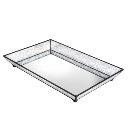 Vintage Clear Glass Tray For Vanity By J Devlin | Tra 106-1